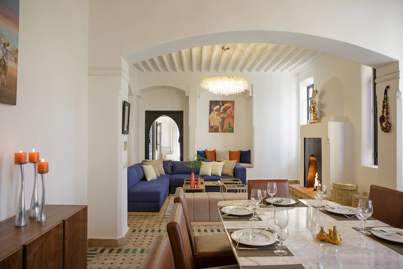 Villa Banati – 6BR Moroccan Villa with Poolhouse & Rooftop Terrace