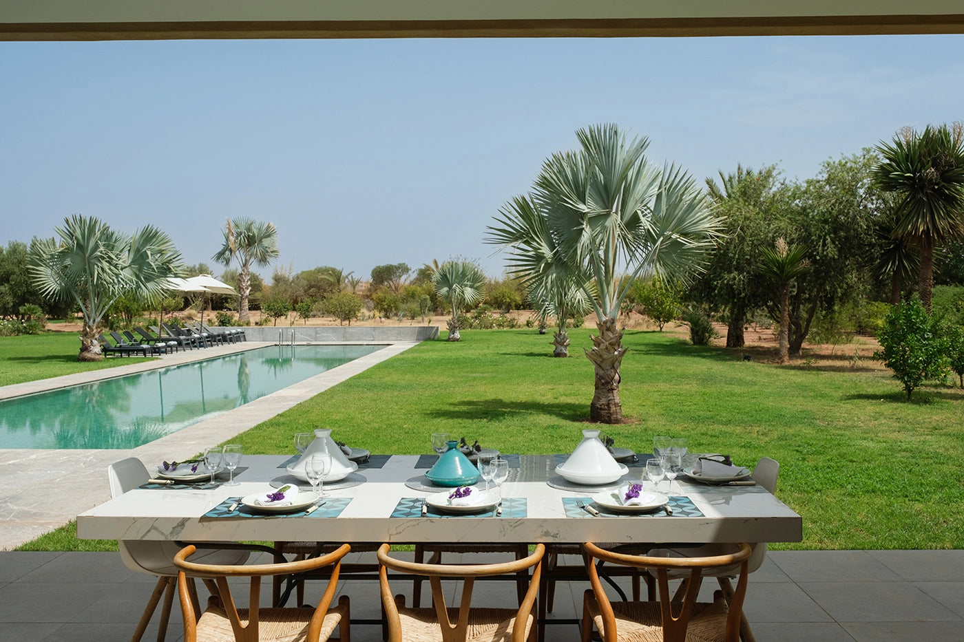 Villa Belya – 6BR Modern Moroccan Villa with Rooftop & Mosaic Pool