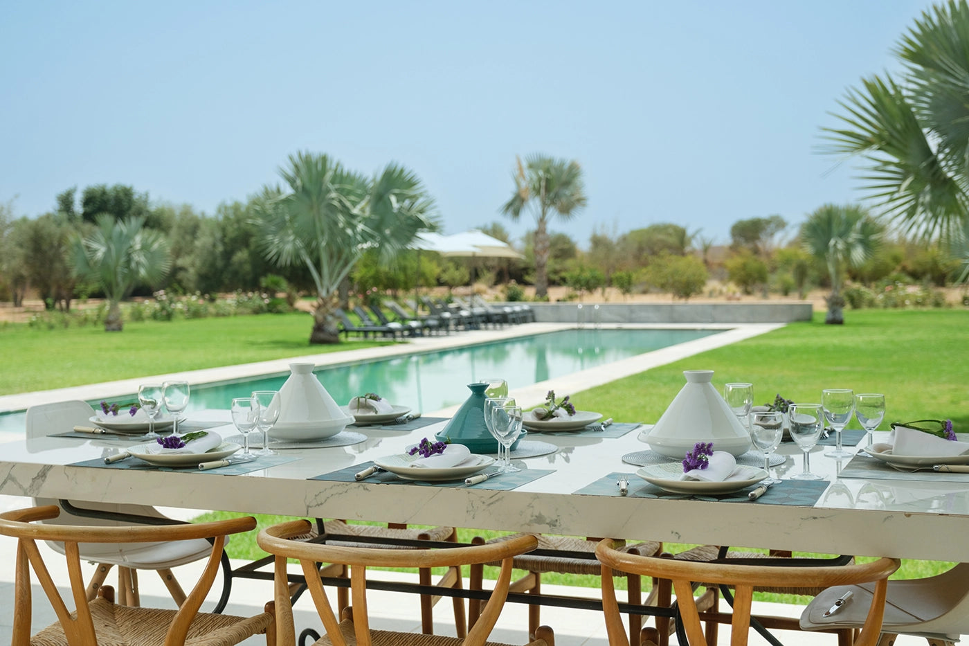 Villa Belya – 6BR Modern Moroccan Villa with Rooftop & Mosaic Pool