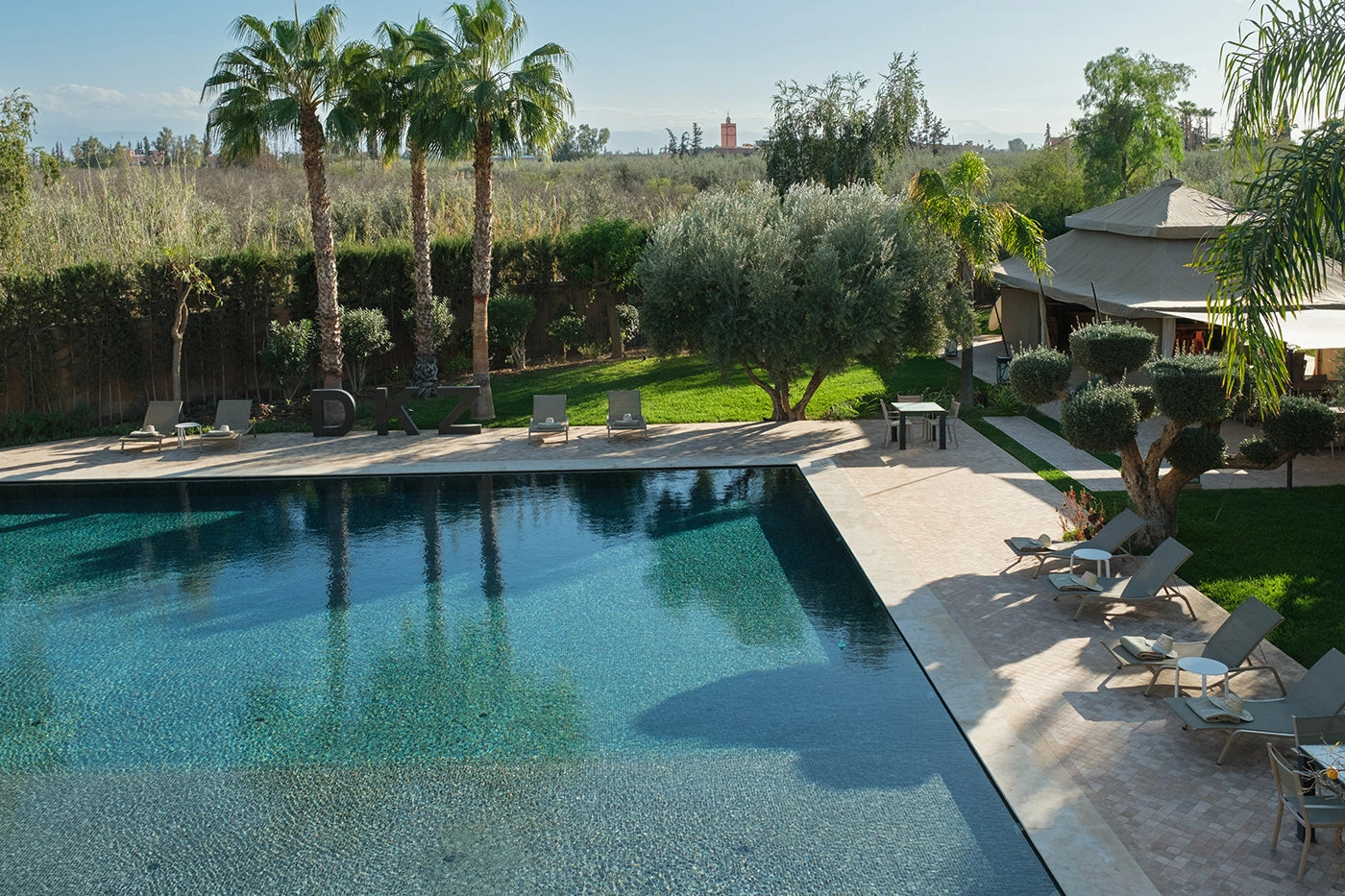 Villa DKZ – 6BR Palmeraie Garden Estate with Pool House