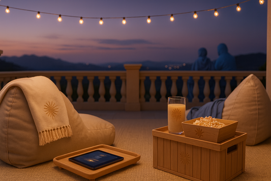 Themed Family Movie Night Setup