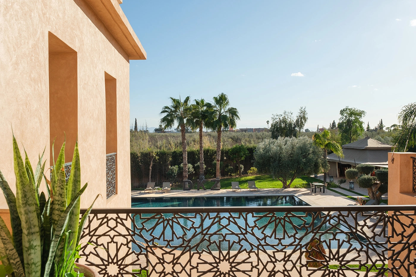 Villa DKZ – 6BR Palmeraie Garden Estate with Pool House