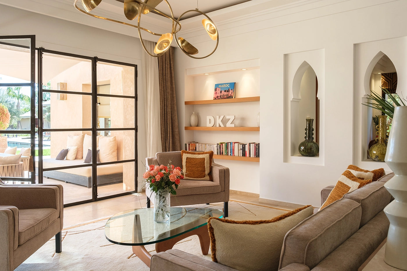 Villa DKZ – 6BR Palmeraie Garden Estate with Pool House
