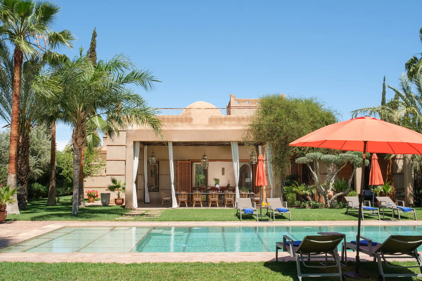 Villa Hilin – 4BR Moroccan Villa with Pool, Hammam & Golf Access