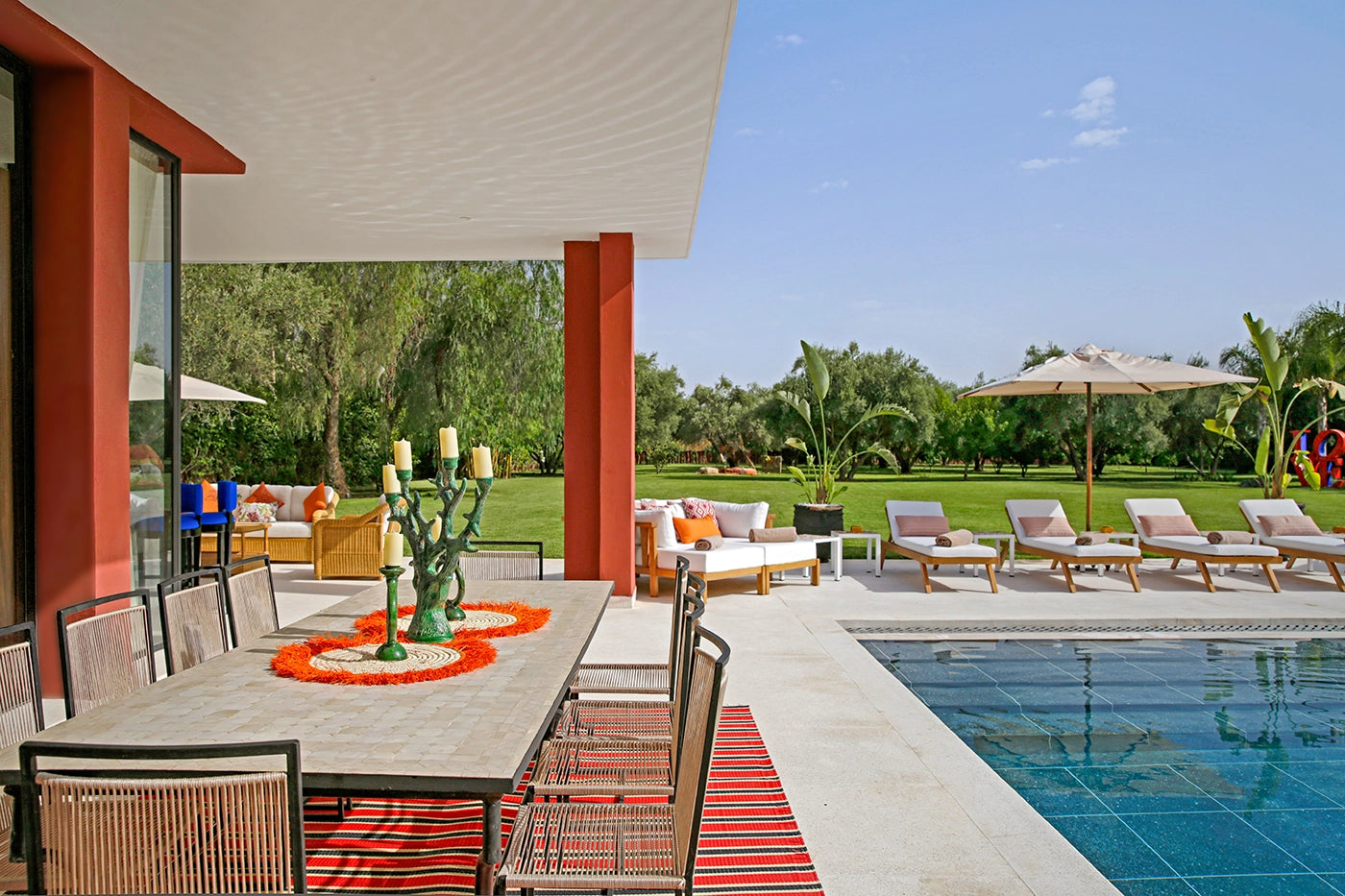 Villa Loula – 4BR Ourika Road Villa with Heated Pool & Gardens