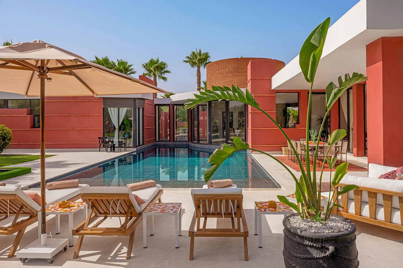 Villa Loula – 4BR Ourika Road Villa with Heated Pool & Gardens